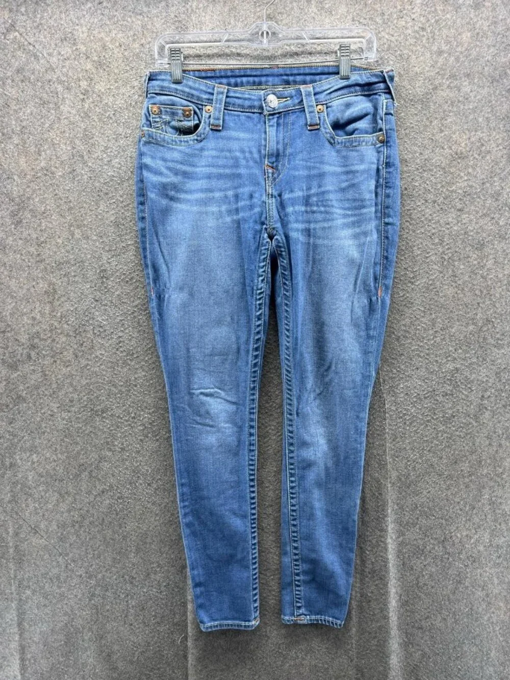 True Religion Curvy Skinny Jeans Womens 29 Blue Medium Wash Stretch Denim Pant